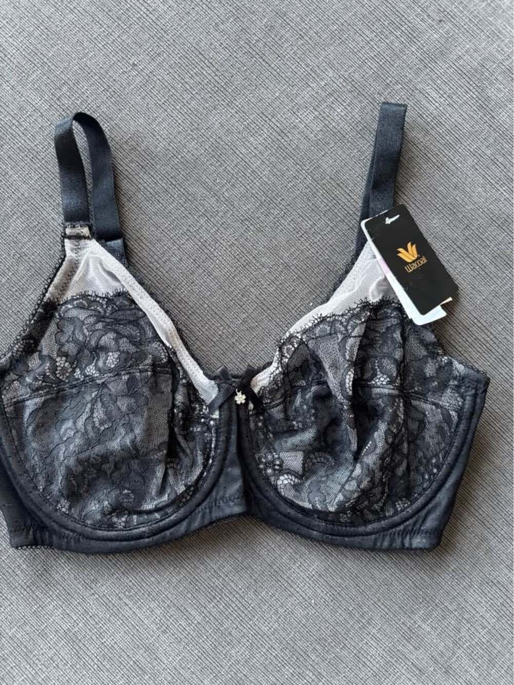 Wacoal Retro Chic Full Figure Underwire Bra - Black - Size 32D (NWT)